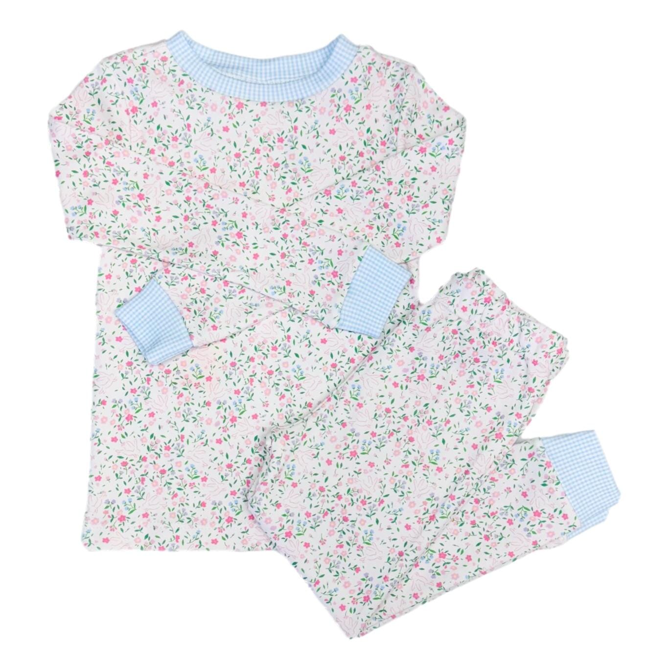 Sweet Pea Pajamas Set - Belle Bunny Floral