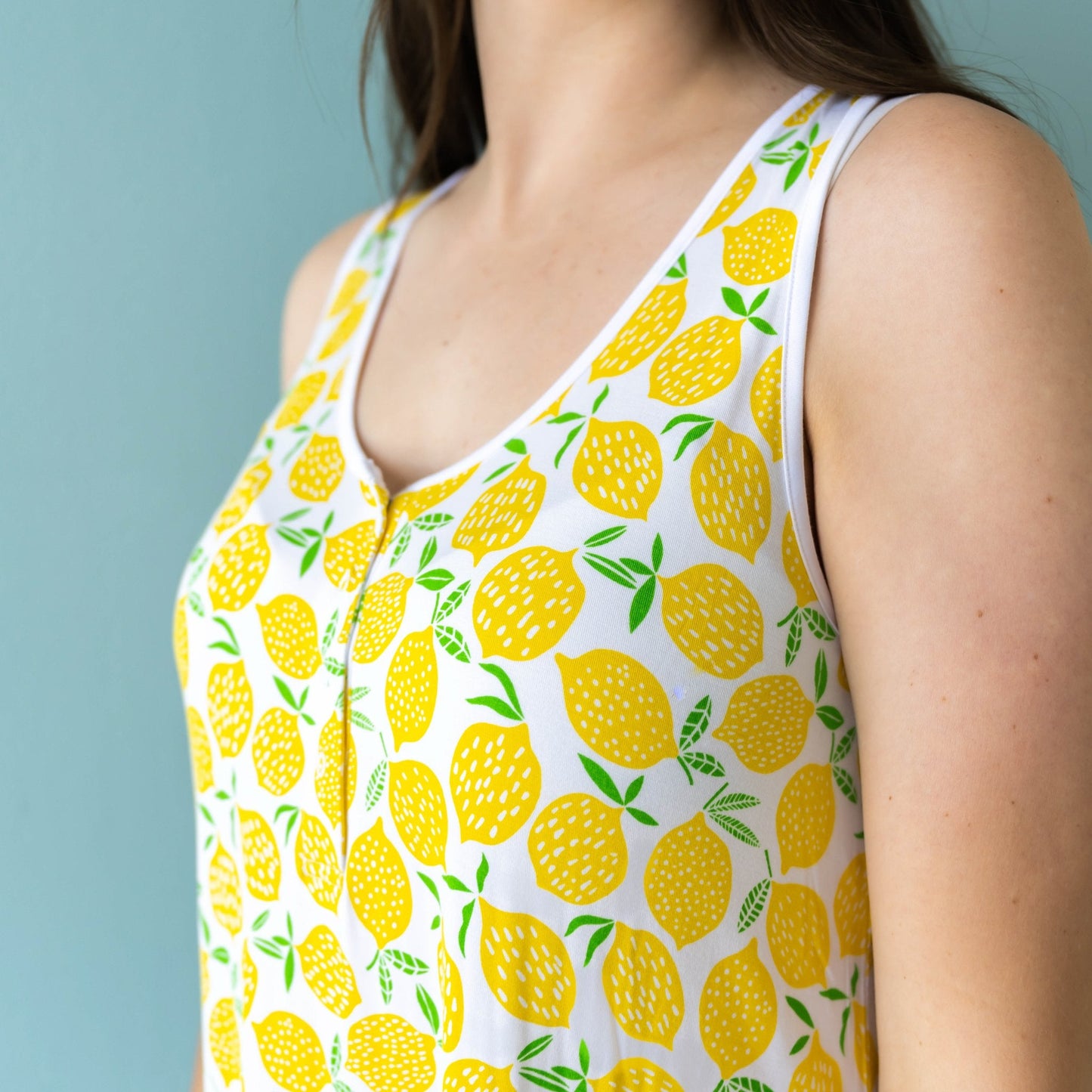 Lemons Women's Bamboo Viscose Sleeveless Nightgown