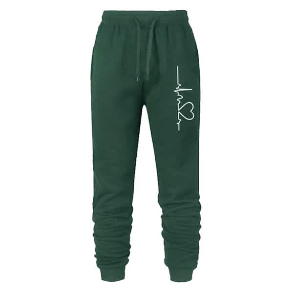 Women's Heartbeat Joggers Sweatpants Women's Loungewear Green S - DailySale